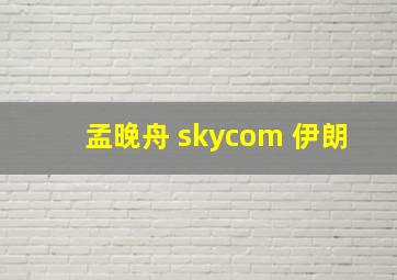 孟晚舟 skycom 伊朗